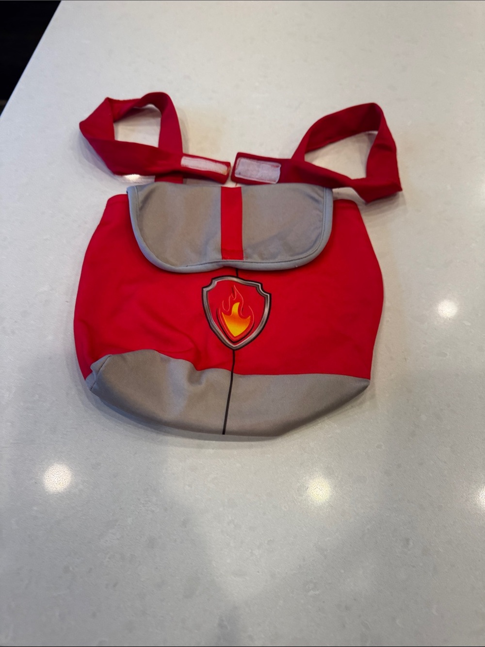 Paw patrol Marshalls backpack Velcro missing on one side easy fix